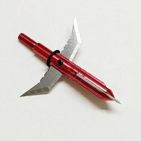 12pcs Hunting Broadheads 85 Grain Archery Broadheads 3-Blade Hunting Hybrid Mechanical Archery Tip 1.7" Cutting Dia for Compound, Recurve Bow & Crossbow in Kuwait