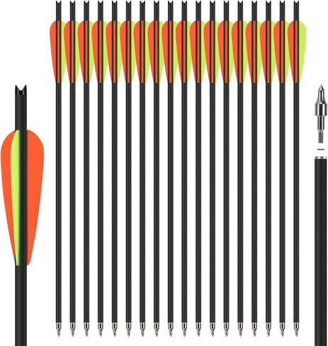 18Pcs 22 Inch Crossbow Bolt Hunting Carbon Arrows in Kuwait