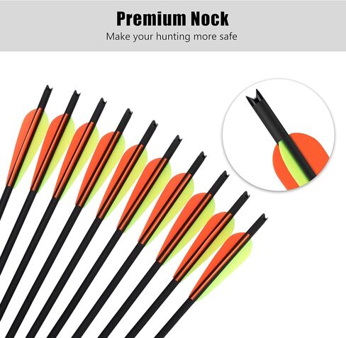 18Pcs 22 Inch Crossbow Bolt Hunting Carbon Arrows in Kuwait