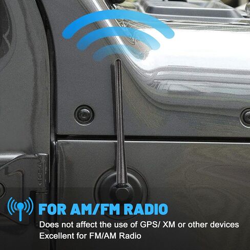 Anina 7" Car Antenna Mast for 1990-2017 Toyota Corolla Matrix Prius Yaris Solara Sienna RAV4 Scion iQ tC Black Antenna in Kuwait
