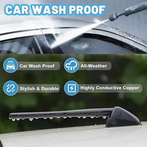 Anina 7" Car Antenna Mast for 1990-2017 Toyota Corolla Matrix Prius Yaris Solara Sienna RAV4 Scion iQ tC Black Antenna in Kuwait