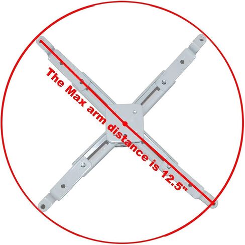 VideoSecu Swivel Tilt Universal Projector Ceiling Mount Bracket Fits Flat and Vaulted Ceiling with 26.7" Extension Pole up to 44 lbs (20 kgs) Load Capacity PJ2W 1CA in Kuwait