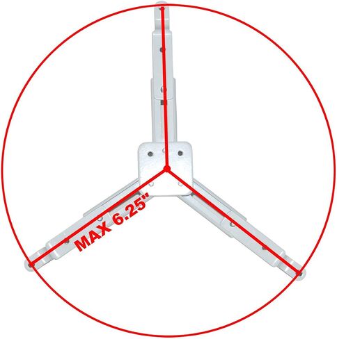 VideoSecu Swivel Tilt Universal Projector Ceiling Mount Bracket Fits Flat and Vaulted Ceiling with 26.7" Extension Pole up to 44 lbs (20 kgs) Load Capacity PJ2W 1CA in Kuwait