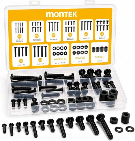 monTEK Universal TV Mounting Hardware Kit with M4, M5, M6, M8 Screws in Kuwait
