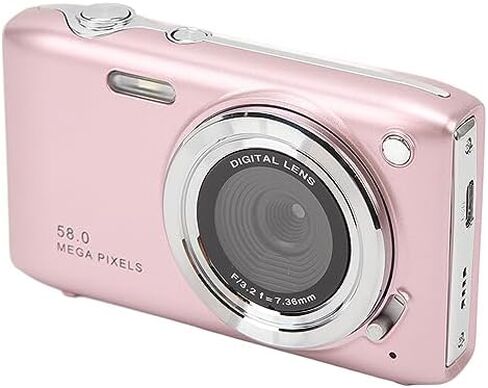 4K Digital Camera, 2.88 Inch Screen 58MP 16X Zoom Digital Video Camera Camcorder Vlog Camera, Fixed Focal Macro, Timed Photography, for Travel Outdoor Indoor Photography () in Kuwait