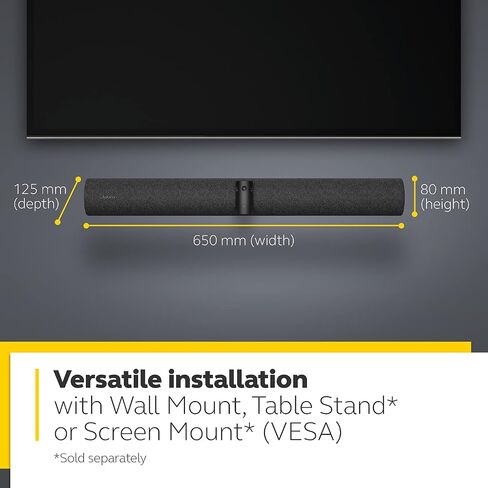 Jabra PanaCast 50 – Intelligent 180° Panoramic-4K Meeting Room Video Camera – Inclusive Video Conferencing Camera with Full Room Coverage, (Black) (Renewed) in Kuwait