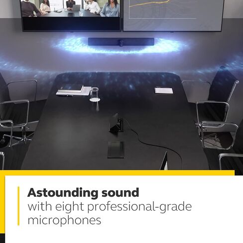 Jabra PanaCast 50 – Intelligent 180° Panoramic-4K Meeting Room Video Camera – Inclusive Video Conferencing Camera with Full Room Coverage, (Black) (Renewed) in Kuwait