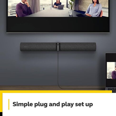 Jabra PanaCast 50 – Intelligent 180° Panoramic-4K Meeting Room Video Camera – Inclusive Video Conferencing Camera with Full Room Coverage, (Black) (Renewed) in Kuwait