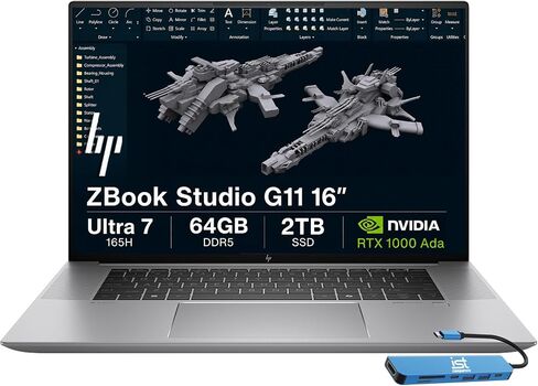 HP ZBook 8 G1i 16" Mobile Workstation - WUXGA - 60 Hz - Intel Core Ultra 7 255H - 32 GB - 1 TB SSD - English Keyboard - Meteor Silver - Intel Chip - 1920 x 1200 - Windows 11 Pro - Arc 140T GPU with 4 in Kuwait