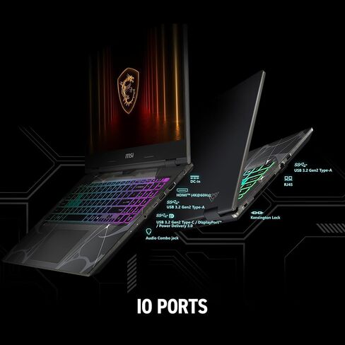 msi Cyborg A15 AI 15.6" FHD 144Hz Thin & Light Gaming Laptop – Ryzen 7 260, GeForce RTX 5050, 16GB DDR5, 1TB SSD, Portable Design, Wi-Fi 6E, Windows 11 B2HWEKG-074US in Kuwait