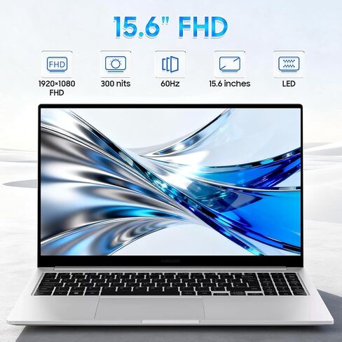 Samsung Galaxy Book4 Laptop Computer - Students and Business, 15.6" FHD, Intel Core 7-150U, 16 GB RAM 6000 MHz, 1 TB SSD, Copilot AI, Fingerprint, Backlit KB, Long Battery, Windows 11 Pro, W/Mouse in Saudi Arabia