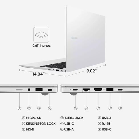 Samsung Galaxy Book4 Laptop Computer - Students and Business, 15.6" FHD, Intel Core 7-150U, 16 GB RAM 6000 MHz, 1 TB SSD, Copilot AI, Fingerprint, Backlit KB, Long Battery, Windows 11 Pro, W/Mouse in Saudi Arabia