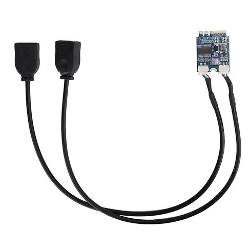 M.2 NGFF to USB Riser Card, Double Port USB2.0 Interface Expansion Card Cable Adapter, for Motherboard or Notebook, WinXP/Vista Compatible in Kuwait