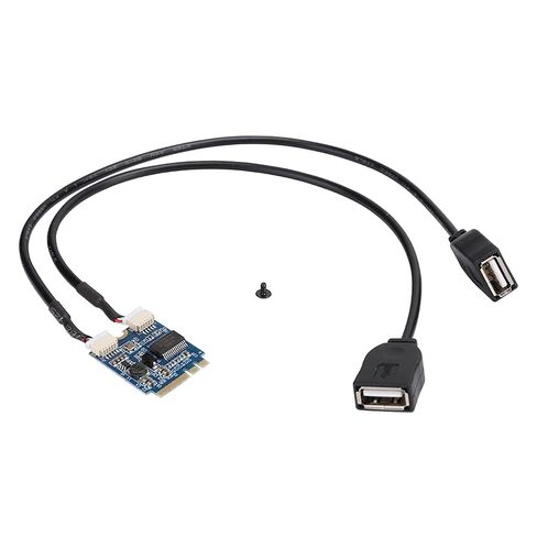 M.2 NGFF to USB Riser Card, Double Port USB2.0 Interface Expansion Card Cable Adapter, for Motherboard or Notebook, WinXP/Vista Compatible in Kuwait