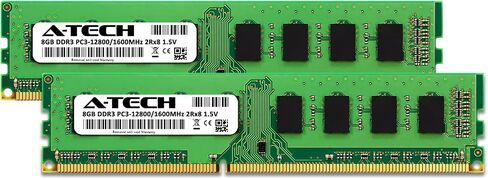 A-Tech 16GB Kit (2x8GB) RAM for ASUS Essentio CM6870 | DDR3 1600MHz PC3-12800 DIMM 1.5V Non-ECC UDIMM Memory Upgrade in Kuwait