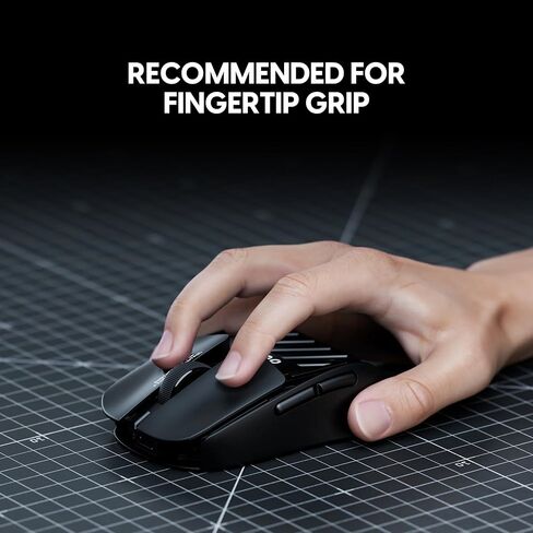 Pulsar Gaming Gears LAB X2F Wireless Fingertip Gaming Mouse, Ultra Lightweight 1.34 oz (38 g), HUANO Blue Pink Dot Switches, 32,000 DPI, 750 IPS, XS-1 Sensor, 8K Compatible (Black) (Renewed) in Kuwait