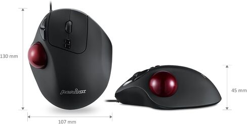 Perixx Perimice-517 Wired Trackball USB Mouse, 7 Button Design, Build-in 1.34 Inch Trackball with Pointing Feature in Kuwait