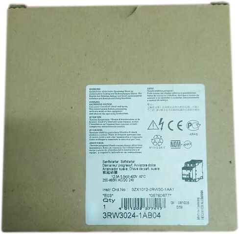 SMOCONE Expedited 3RW3024-1AB04 New and Sealed in Box 3RW30241AB04 1 Year Warranty in Kuwait