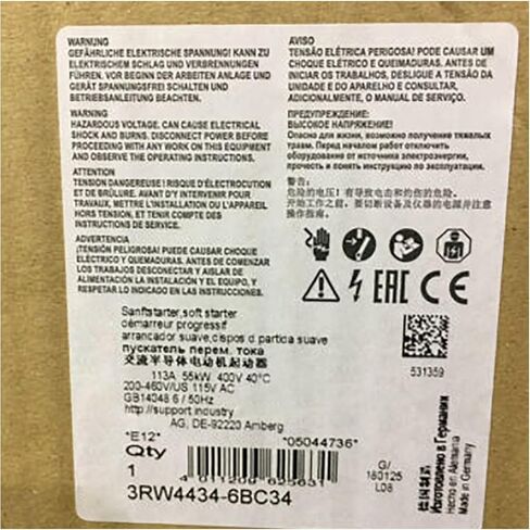 SMOCONE 3RW4434-6BC34 3RW44346BC34 Sealed in Box with One Year Warranty and Fast 3RW4434-6BC34 in Kuwait