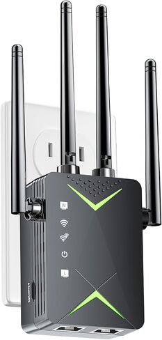 Whole Home Coverage Internet Repeater Works with Any Router in Kuwait