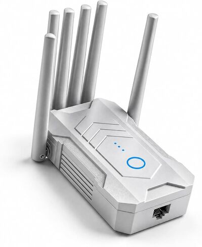 WiFi Extender Signal Booster for Home with 6 Antennas, Internet Booster, WiFi Repeater, Easy to Install and Suitable for Home use in Kuwait