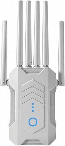 WiFi Extender Signal Booster for Home with 6 Antennas, Internet Booster, WiFi Repeater, Easy to Install and Suitable for Home use in Kuwait