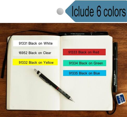 Compatible for Dymo Letratag Colorful Labels Plastic Refills LT-100T in Kuwait