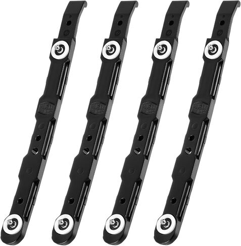 4 PCS Chassis Hard Drive Mounting Plastic Rails, Durable Anti-Scratch HDD Mount Rails Hdds Mountings Bracket Double-Deck HDD Ssd Mounting Bracket for Desktop Computer Cases, Black in Kuwait