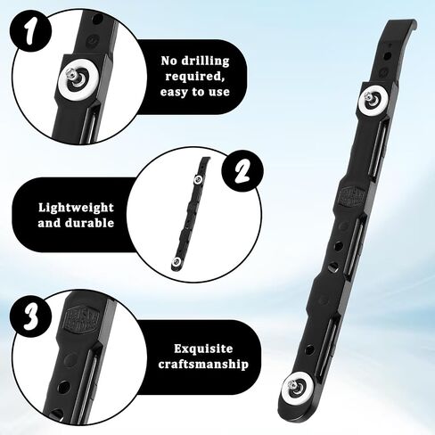 4 PCS Chassis Hard Drive Mounting Plastic Rails, Durable Anti-Scratch HDD Mount Rails Hdds Mountings Bracket Double-Deck HDD Ssd Mounting Bracket for Desktop Computer Cases, Black in Kuwait
