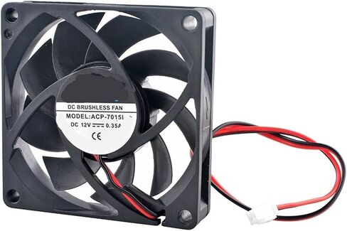 ACP-7015L 7cm 70mm Fan 70x70x15mm DC12V 0.35A 2pin 3800rpm High Speed Cooling for Chassis Power Charger in Kuwait