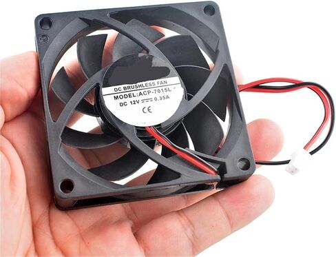 ACP-7015L 7cm 70mm Fan 70x70x15mm DC12V 0.35A 2pin 3800rpm High Speed Cooling for Chassis Power Charger in Kuwait