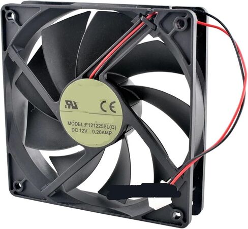 F121225SL 12cm 120mm Cooling Fan 120x120x25mm DC12V 0.20A 2lines 1200rpm Quiet in Kuwait