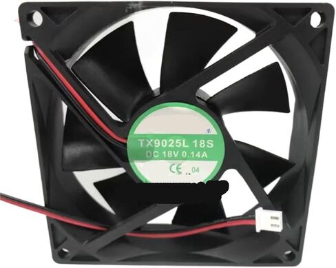 TX9025L18S DC18V 0.14A 9CM 9025 Two-Wire Refrigerator Thermostatic Cabinet Cooling Fan in Kuwait