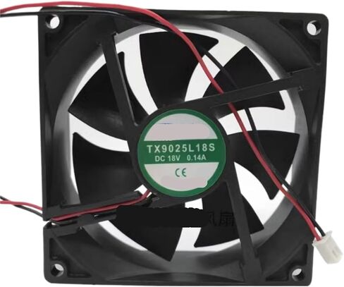 TX9025L18S DC18V 0.14A 9CM 9025 Two-Wire Refrigerator Thermostatic Cabinet Cooling Fan in Kuwait