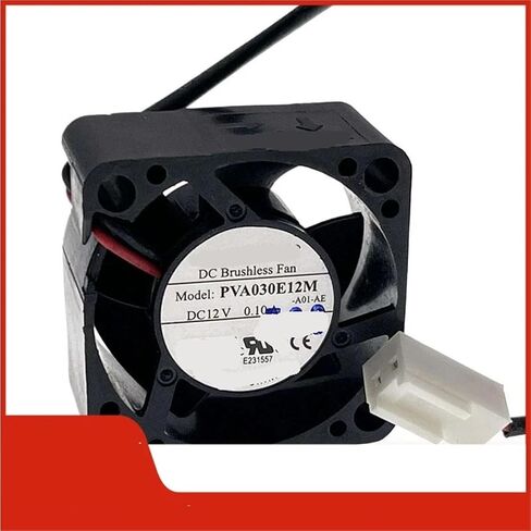 PVA030E12M 30mm 12V High-Speed Cooling Fan, 3015 7000RPM, 0.10A, Dual Ball Bearing for Industrial PC & Set-Top Box in Kuwait