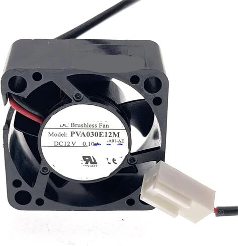 PVA030E12M 30mm 12V High-Speed Cooling Fan, 3015 7000RPM, 0.10A, Dual Ball Bearing for Industrial PC & Set-Top Box in Kuwait