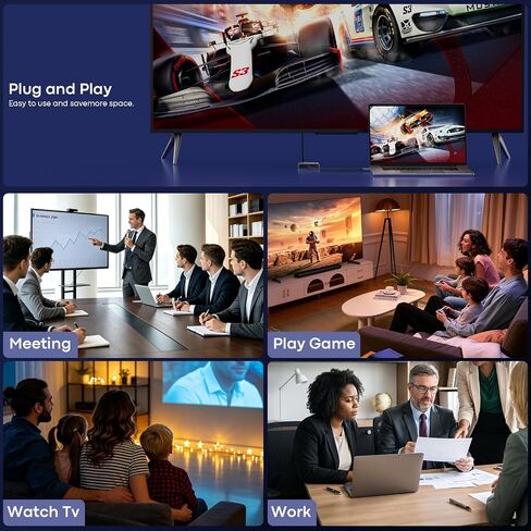 USB C to Dual 4K Displayport Splitter Adapter, USBC to Dual Display in Kuwait