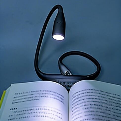 USB Rechargeable Eye Care Neck Lamp with Dual Color Temperature for Night Reading - Portable in Kuwait