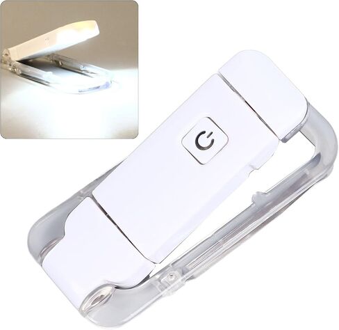 Book Lamp with Clamp/Holder, Flexible Rotating Multi-Speed Dimming USB Rechargeable Bookmark Lamp for Study Room in Kuwait