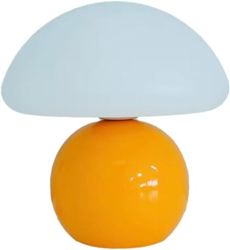 Mushroom Table Lamp, USB Powered, 5V LED Ambient Night Light, Aesthetic Decor for Bedroom or Desk (Yellow) in Kuwait