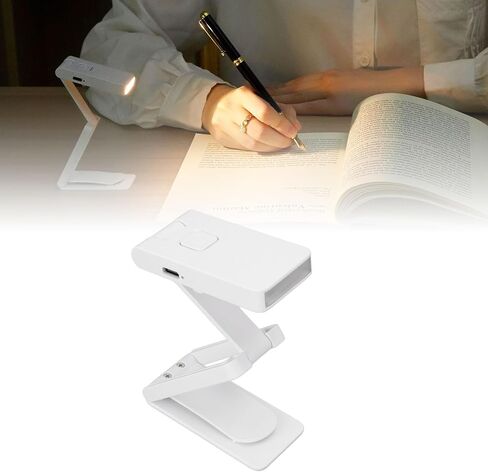 Foldable Reading Light Clip On Reading Lamp Stepless Dimmable USB Rechargeable Book Lovers in Kuwait