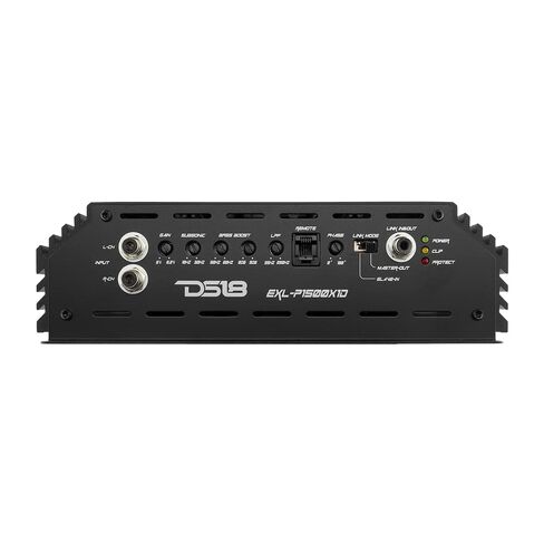 DS18 EXL-P1500X1D Korean 1-Channel Monoblock Subwoofer Car Audio Amplifier Competition Grade Class D MOSFET Amp 1500 Watts Rms - Remote BASS Knob Included (Renewed) in Kuwait