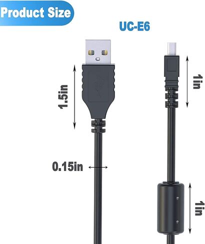 Ancable UC-E6 USB Cable, 3-Feet USB Mini-B in Kuwait