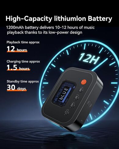 Bluetooth 6.0 Audio Receiver, 3-in-1 Wireless Adapter with FM Radio, U-Disk Playback, HD LED Display, Remote Control, Dual Output, Long Battery, Wireless Upgrade for Home Amplifier & Wired Speakers in Kuwait