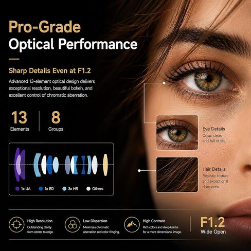 VILTROX 56mm F1.2 Pro XF Mount Lens for Fuji X-Mount APS-C Camera Lenses in Kuwait