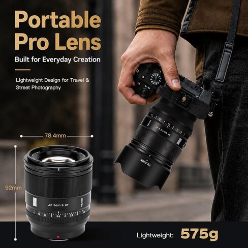 VILTROX 56mm F1.2 Pro XF Mount Lens for Fuji X-Mount APS-C Camera Lenses in Kuwait