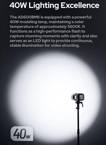 GODOX AD600BM II AD600BMII Bowens Mount 600Ws GN87 Outdoor Flash Strobe in Kuwait