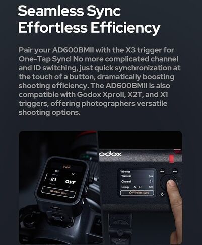 GODOX AD600BM II AD600BMII Bowens Mount 600Ws GN87 Outdoor Flash Strobe in Kuwait