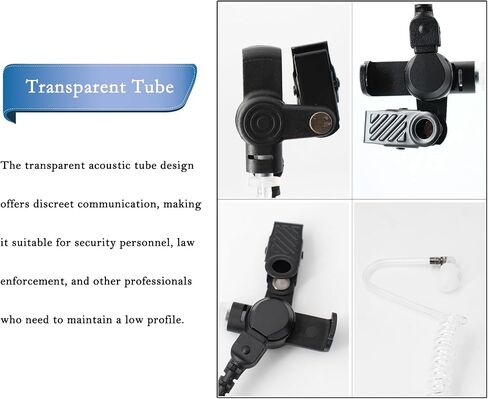 1PC XPR3300e XPR3500e Earpiece Fit for Motorola XPR3300 XPR3500 XPR 3300 XPR 3500 XPR 3300e XPR 3500e DP2400 DEP550 MTP3150 XiR P6600 Radio, Acoustic Tube Headset with PTT Mic in Kuwait
