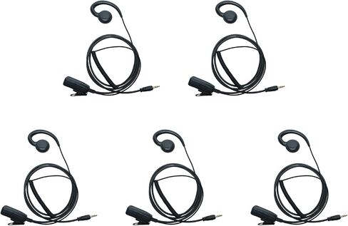 Walkie Talkie Earpiece with PTT Mic 2.5mm 1-Pin Headset, 5pack in Kuwait